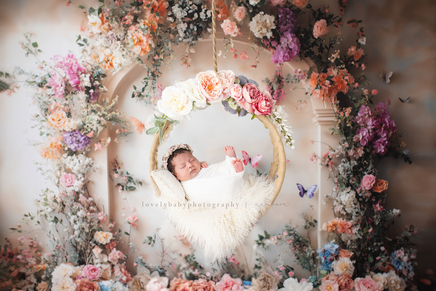 Floral Butterfly Arch - Special Fabric Pricing