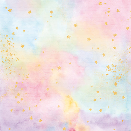 Pastel Watercolor - MISPRINT Poly (Printer Sample - Perfect Condition)