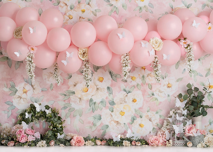 Floral Balloon Garland – r2backdrops