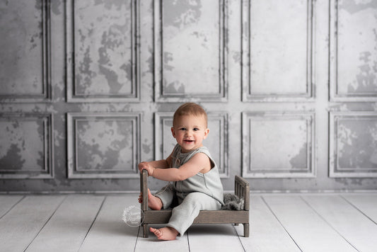 Gray Weathered Wall - Mis-Print Special Pricing (Perfect Condition)