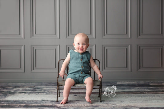 Medium Gray Wainscoting - Special Fabric Pricing